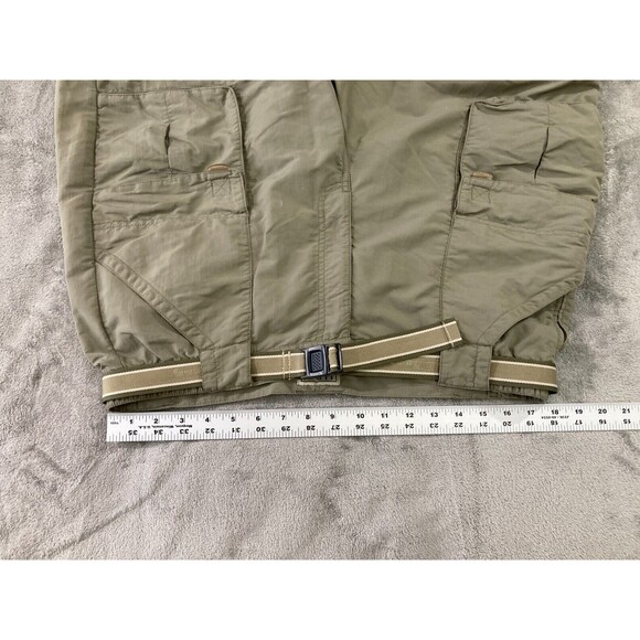 LL Bean Convertible Pants Men’s Large Reg Green Zip-Off Shorts Hiking Outdoors - Picture 11 of 15